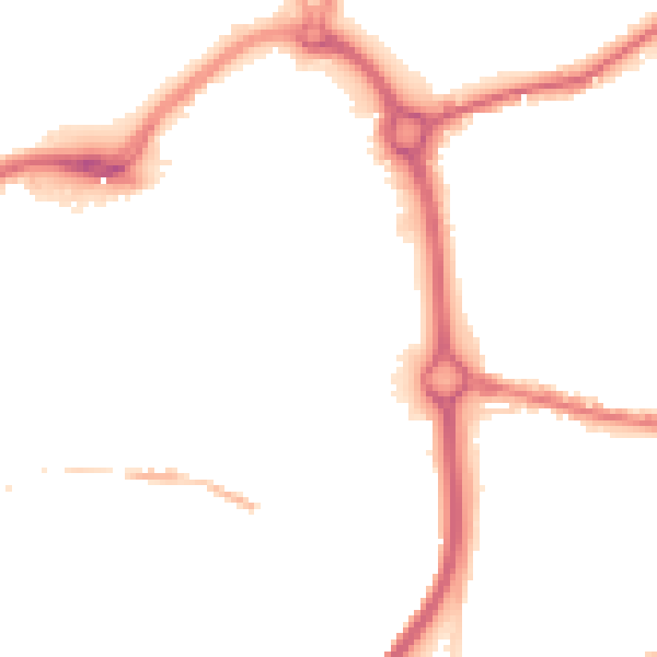 Night-time road noise heatmap for DY10 1AY