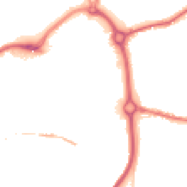 Night-time road noise heatmap for DY10 1BB