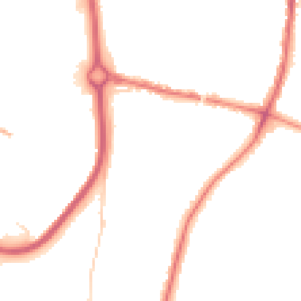 Night-time road noise heatmap for DY10 1BG