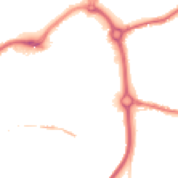 Night-time road noise heatmap for DY10 1BJ