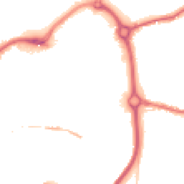 Night-time road noise heatmap for DY10 1BN