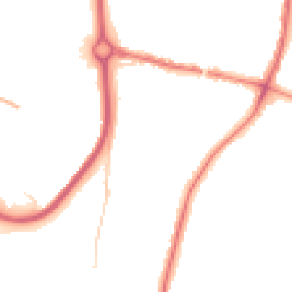 Night-time road noise heatmap for DY10 1BP