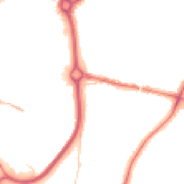 Night-time road noise heatmap for DY10 1DF