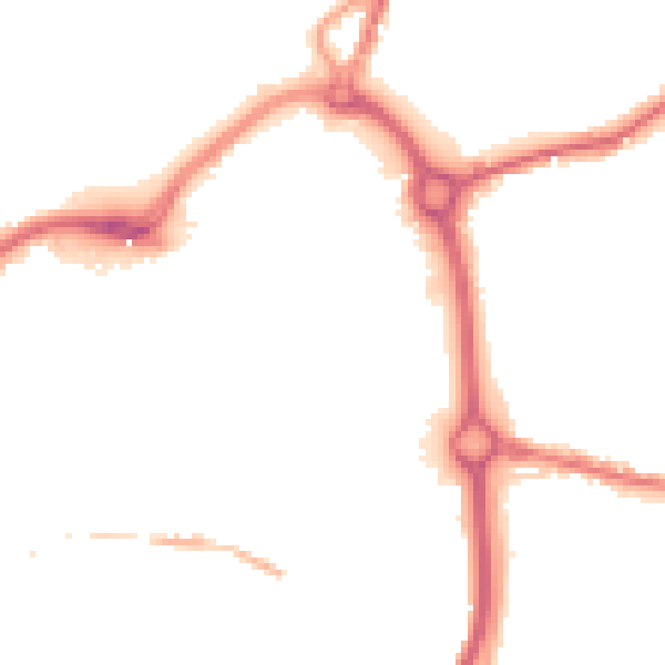 Night-time road noise heatmap for DY10 1EA