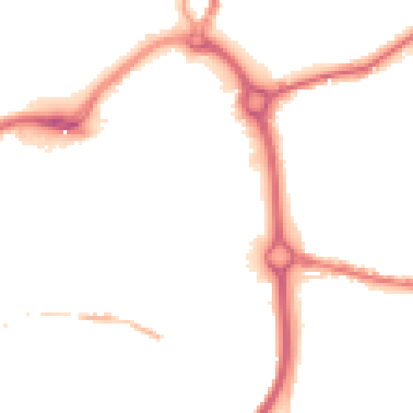 Night-time road noise heatmap for DY10 1ED