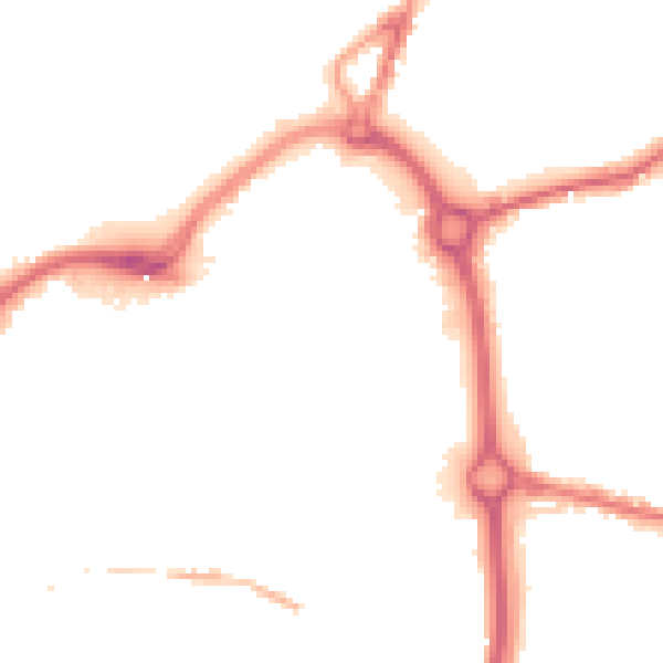 Night-time road noise heatmap for DY10 1EH