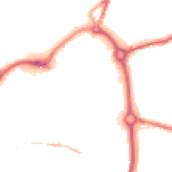 Night-time road noise heatmap for DY10 1EJ