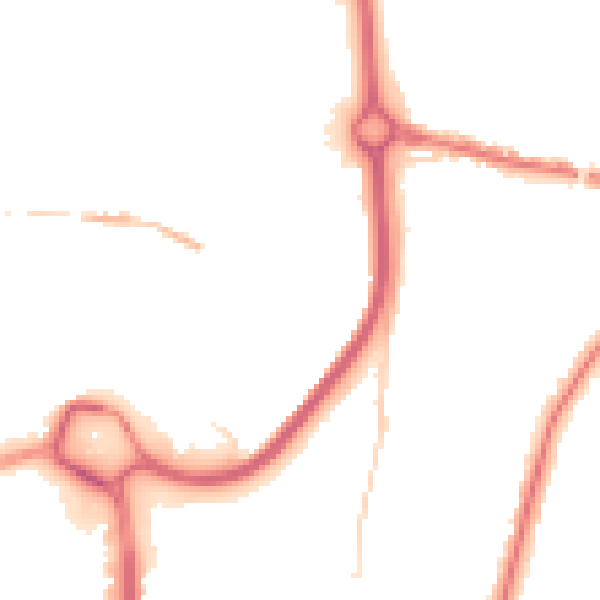 Night-time road noise heatmap for DY10 1HH