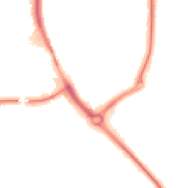 Night-time road noise heatmap for DY10 1JX