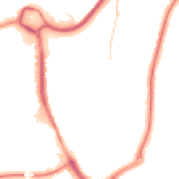 Night-time road noise heatmap for DY10 1LG