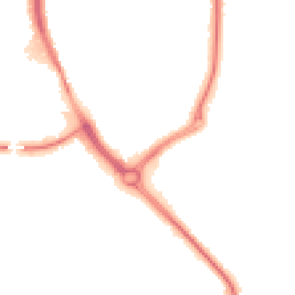 Night-time road noise heatmap for DY10 1LL
