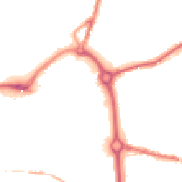 Night-time road noise heatmap for DY10 1PF