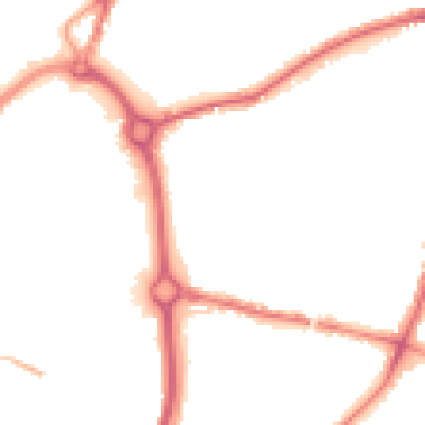 Night-time road noise heatmap for DY10 1SF