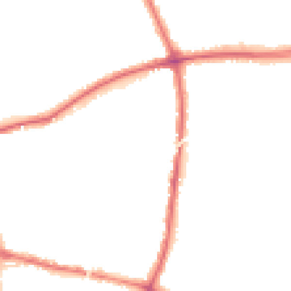 Night-time road noise heatmap for DY10 1ST