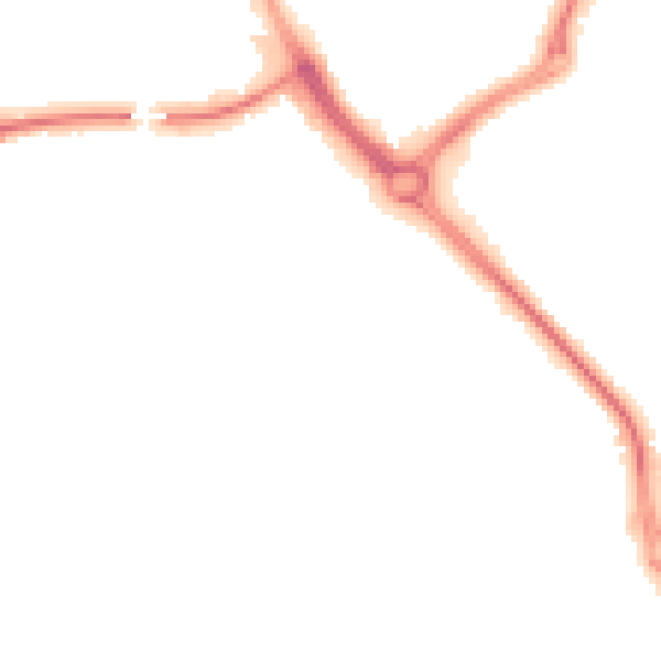 Night-time road noise heatmap for DY10 1YE