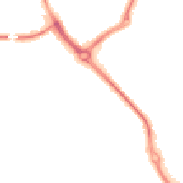 Night-time road noise heatmap for DY10 1YG