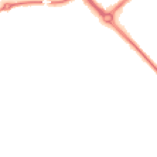 Night-time road noise heatmap for DY10 1YJ