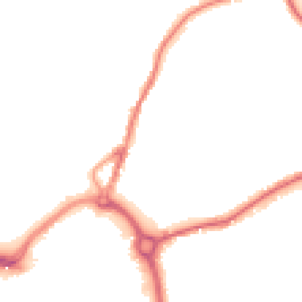 Night-time road noise heatmap for DY10 2ET