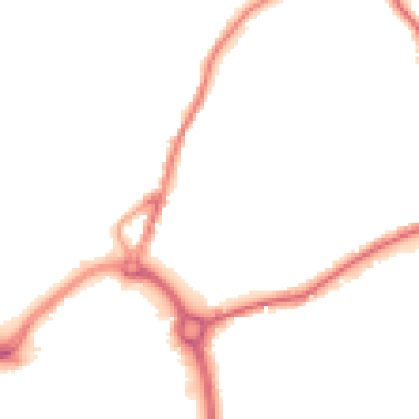 Night-time road noise heatmap for DY10 2EU