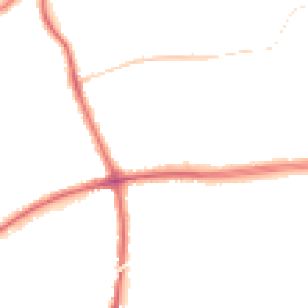 Night-time road noise heatmap for DY10 2SF