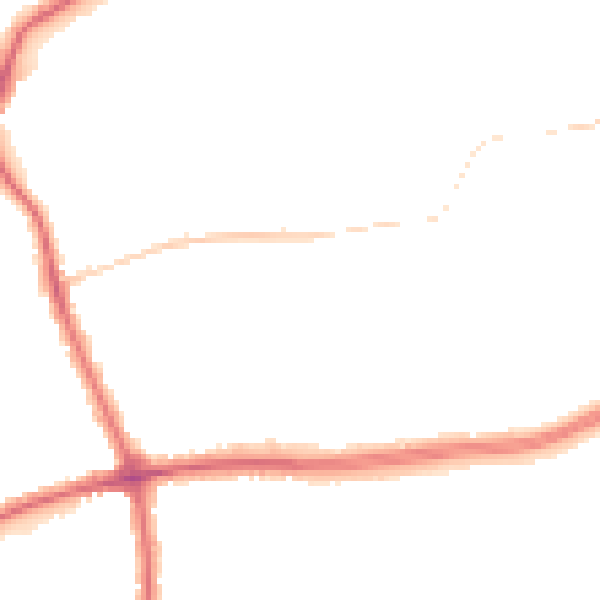 Night-time road noise heatmap for DY10 2SZ