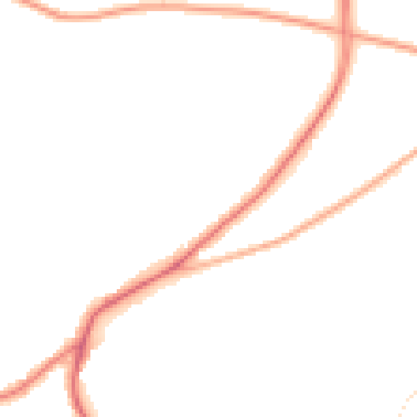 Night-time road noise heatmap for DY10 2UQ