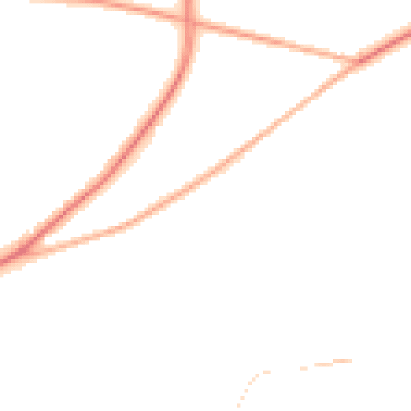 Night-time road noise heatmap for DY10 2XD