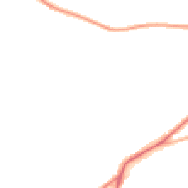 Night-time road noise heatmap for DY10 2YH