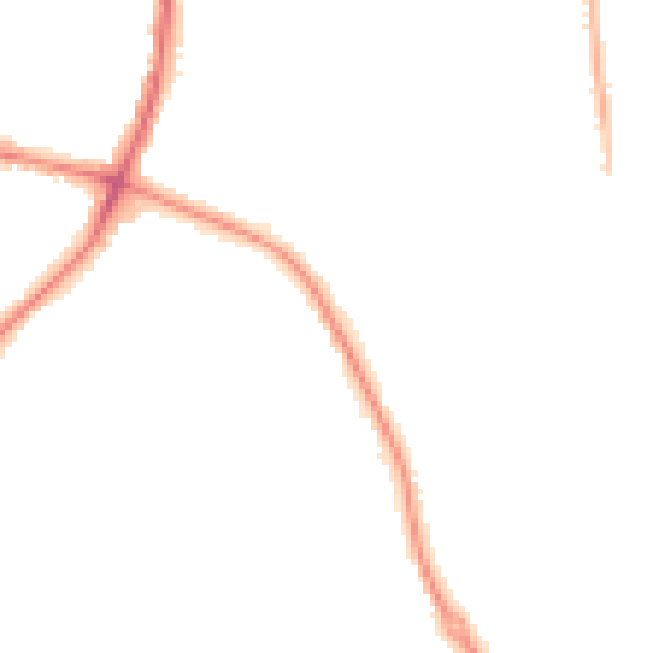 Night-time road noise heatmap for DY10 3DN