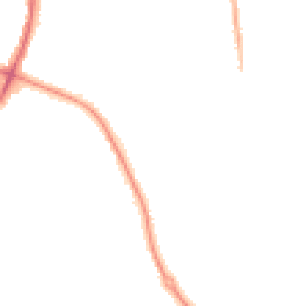 Night-time road noise heatmap for DY10 3EW