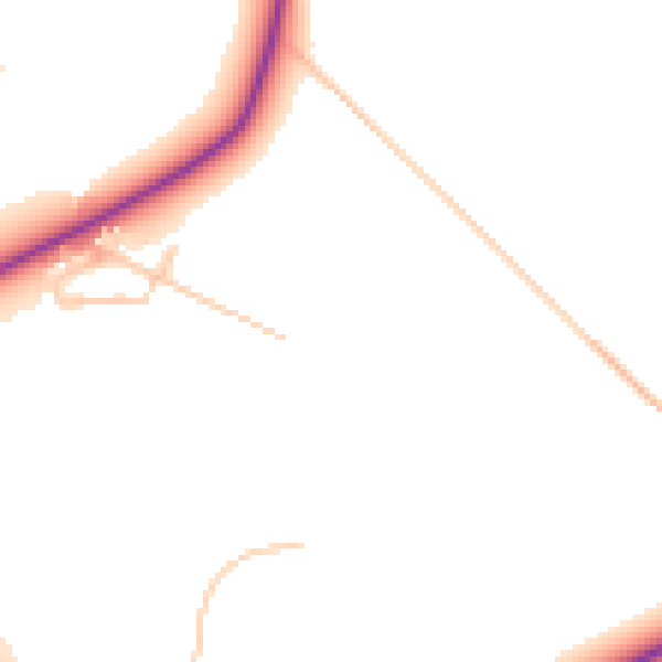 Daytime road noise heatmap for DY10 3FP