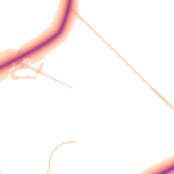 Daytime road noise heatmap for DY10 3GF