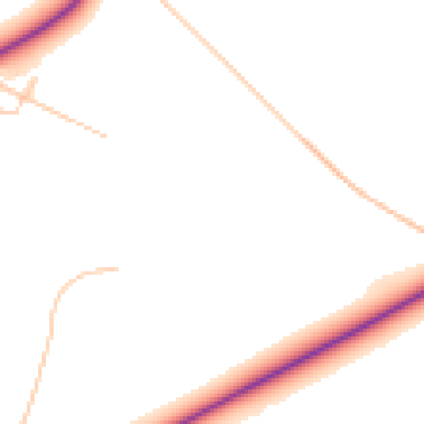 Daytime road noise heatmap for DY10 3GQ