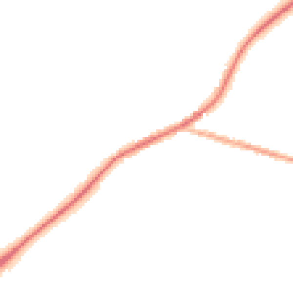 Night-time road noise heatmap for DY10 3JE