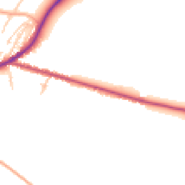 Daytime road noise heatmap for DY10 3JH