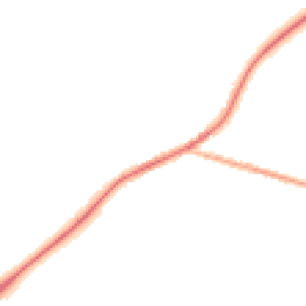Night-time road noise heatmap for DY10 3JU
