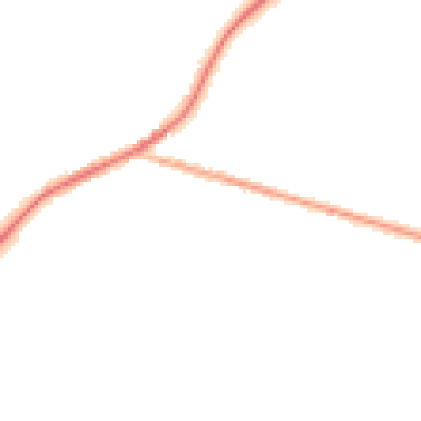 Night-time road noise heatmap for DY10 3LE
