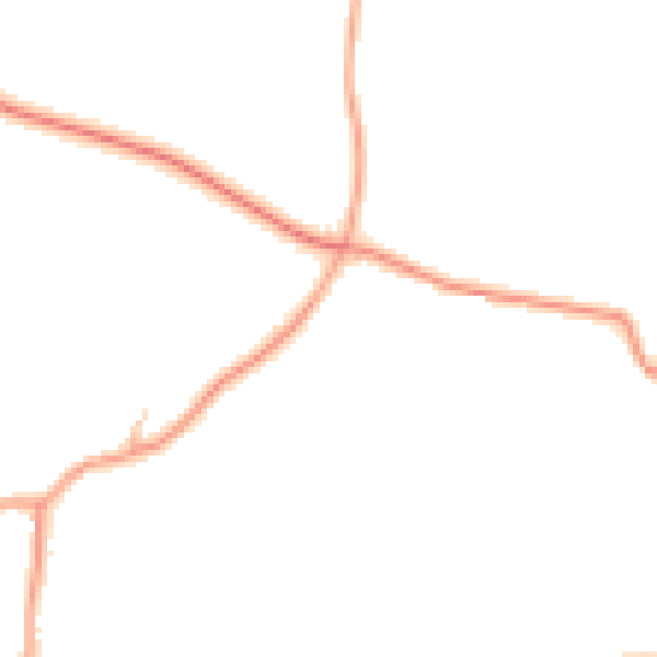 Daytime road noise heatmap for DY10 3LX