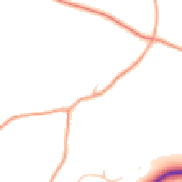 Daytime road noise heatmap for DY10 3LY