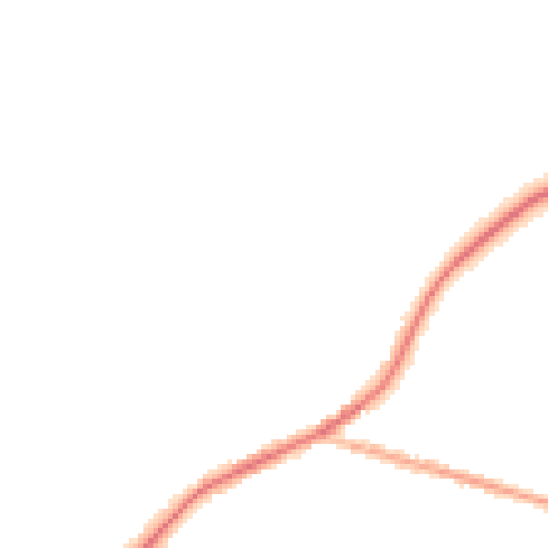 Night-time road noise heatmap for DY10 3ND