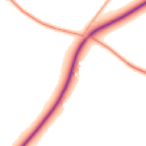 Daytime road noise heatmap for DY10 3NX