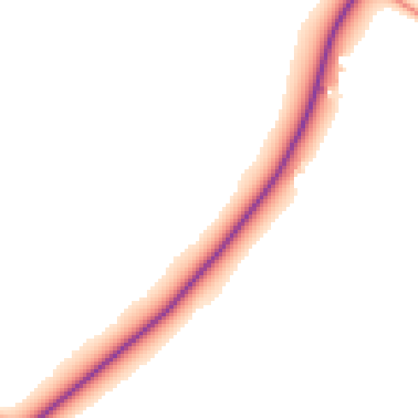 Daytime road noise heatmap for DY10 3NY