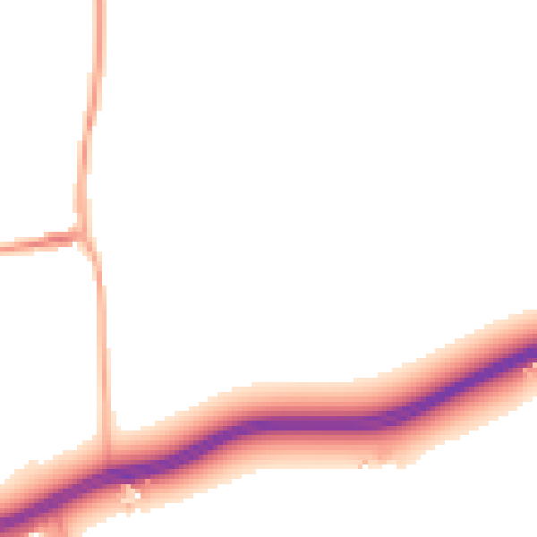 Daytime road noise heatmap for DY10 3PH