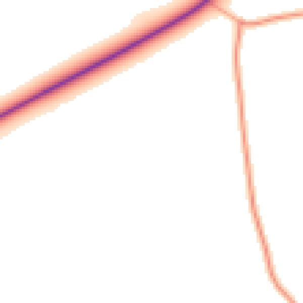 Daytime road noise heatmap for DY10 3PR