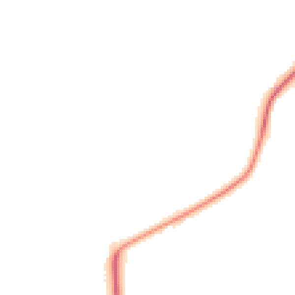 Night-time road noise heatmap for DY10 3TR