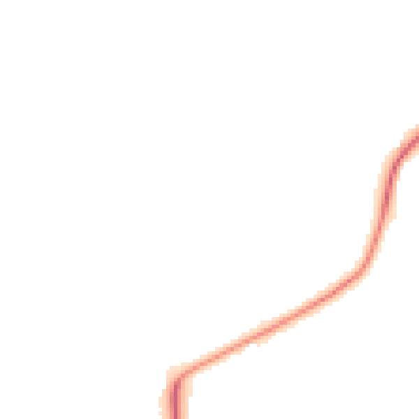 Night-time road noise heatmap for DY10 3TT