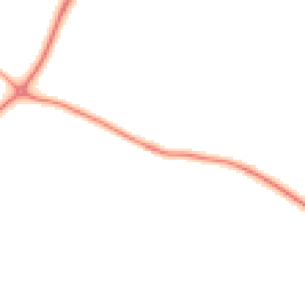 Night-time road noise heatmap for DY10 4EL