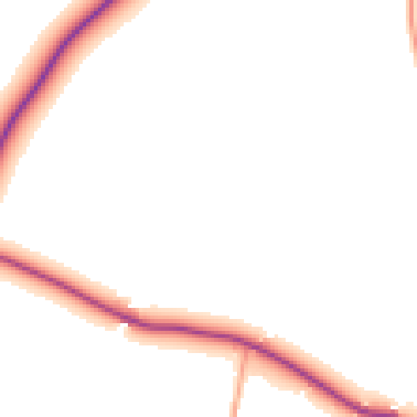 Daytime road noise heatmap for DY10 4EU