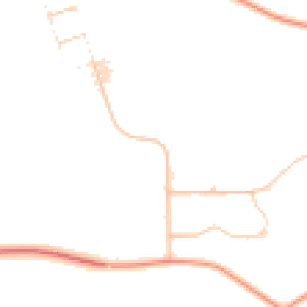 Daytime road noise heatmap for DY10 4JB