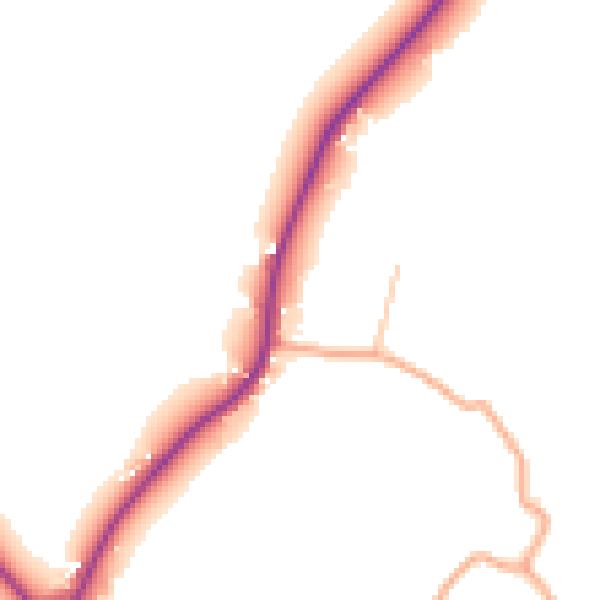 Daytime road noise heatmap for DY10 4LL